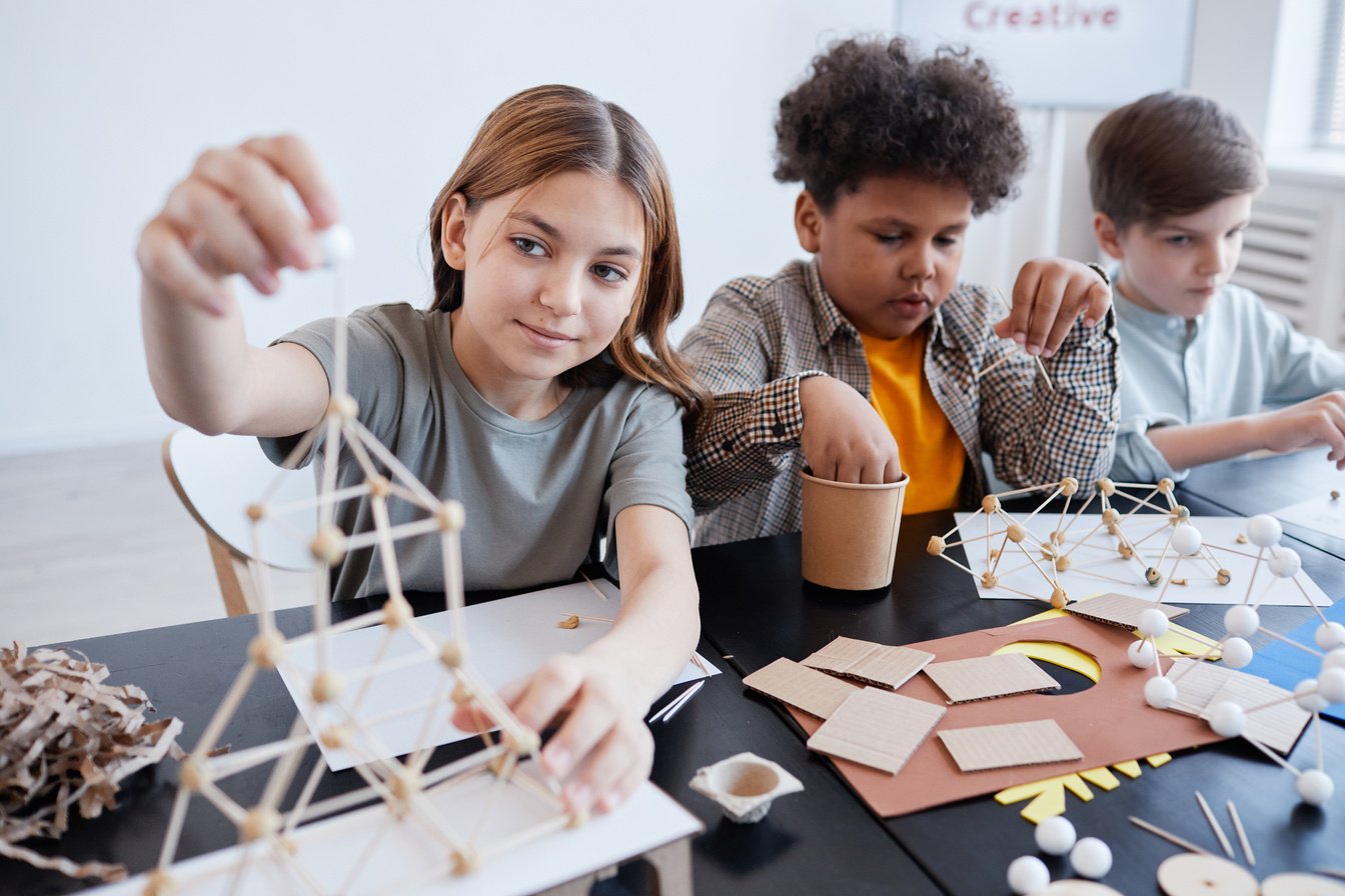 Teens in Art and Craft Class